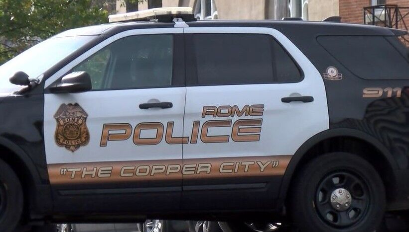 Rome police truck